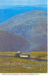 Mt Washington Nh Cog Railway Postcard P15736