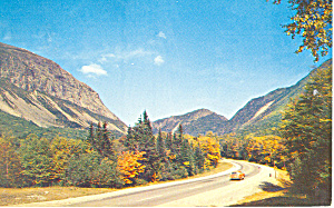 North on Route 3 Franconia Notch NH  Postcard p15785 (Image1)