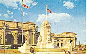 Washington DC Union Station Postcard p16043 1960 (Image1)