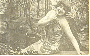 Winsome Victorian Girl Postcard P16099