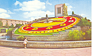 Adam Beck Floral Clock Ontario Canada Postcard P16302 1966