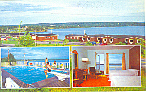 Trailsmen Motel  Baddeck Nova Scotia Postcard p16594 (Image1)