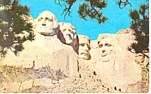 Mt Rushmore National Memorial Sd Postcard P17937 1959