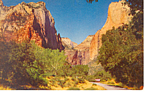 Court Patriarchs Zion National Park Ut Postcard P18124
