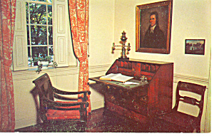 Study In John Marshall S House Va Postcard P18307