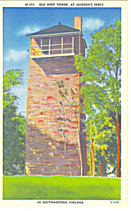 Old Shot Tower Jackson S Ferry Va Postcard P18324