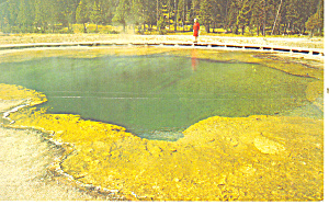 Emerald Pool Yellowstone National Park Wy Postcard P18465