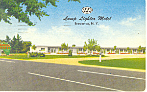 Lamp Lighter Motel Brewerton New York Postcard P19238 1957