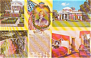 Thomas Jefferson Country VA Postcard p1968 (Image1)