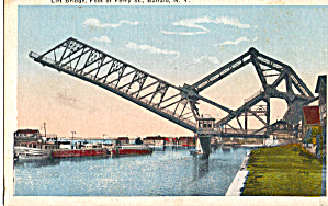 Lift  Bridge Buffalo New York Postcard p20136 (Image1)