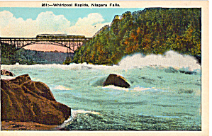 Steel Arch Bridge Niagara Falls New York Postcard p20137 (Image1)