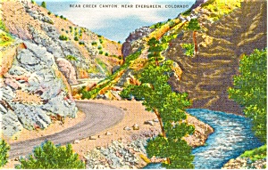 Bear Creek Canyon CO Postcard p2119 (Image1)