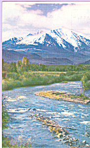 Mt Sopris Colorado Rio Grande Railroad Postcard P21921