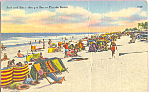Surf And Sand On A Sunny Florida Beach P23316