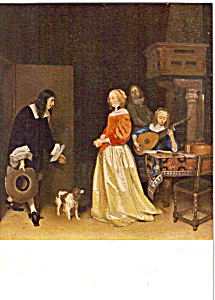 The Suitor s Visit Ter Borch Postcard p23679 (Image1)