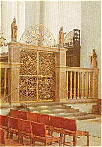 Arhus Domkirke Altar Denmark Postcard  p2401 (Image1)