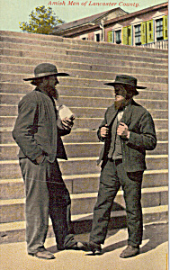 Two Amish Men Postcard P24521