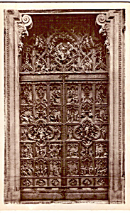 Milan Italy Bronze Door Of The Cathedral P25789