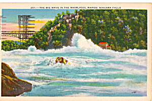 The Big Wave in The Whirlpool Rapids Postcard p26168 (Image1)