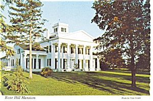 Rose Hill Mansion Geneva NY Postcard p2688 (Image1)