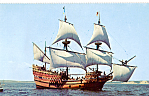 Mayflower Ii Sailing Off Plymouth,massachusetts P27367
