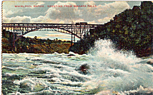 Whirlpool Rapids Niagara Falls Postcard p27582 (Image1)