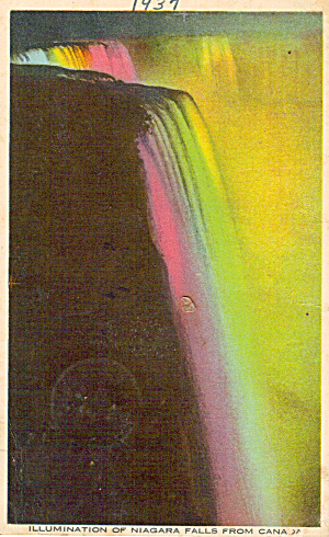 Illumination Of Niagara Falls Postcard P28166
