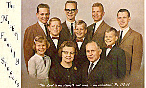 The Nickel Family Singers Postcard Size Advertisement p28902 (Image1)