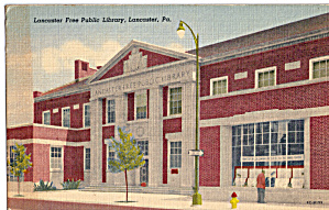 Lancaster Free Public Library Lancaster Pennsylvania P30917