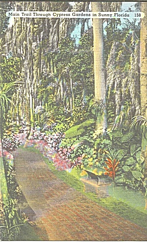 Florida S Cypress Gardens Pathway At Entrance P31730