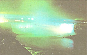 Niagara Falls Horseshoe Falls Illuminated Postcard P32418
