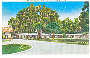 Oak Park Motel Brunswick, GA Postcard p3426 (Image1)