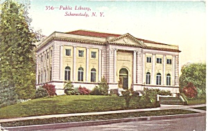 Schenetady Ny Public Library 1911 Postcard P35167