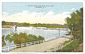 Oswego NY New High Dam 1918 postcard p35171 (Image1)