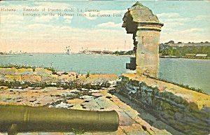Havana Cuba Entrance To Harbor Postcard P35649