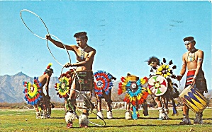 St John Indian School Hoop Dance Postcard P36222