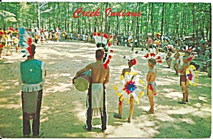 Creek Indian Ceremonial Dancers Postcard P36648