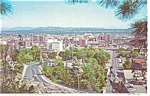 Downtown Spokane Washington Postcard P3686