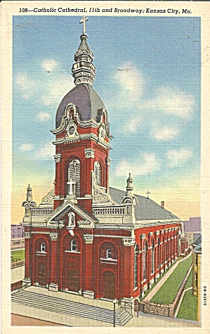 Kansas City Mo Catholic Cathedral P37119