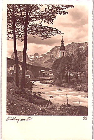 Spring in the Valley German Scenic Postcard p37673 (Image1)