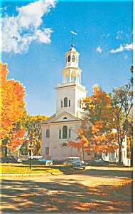Old First Church Bennington VT Postcard p3861 (Image1)