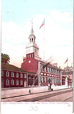 Independance Hall Philadelphia PA Chestnut St Front p38730 (Image1)