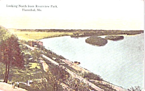 Hannibal MO Looking North From Riverview Park p38927 (Image1)