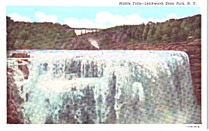 Letchworth State Park Ny Middle Falls P39012