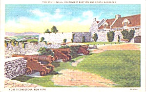 Fort Ticonderoga Ny South Wall And Barracks P39069