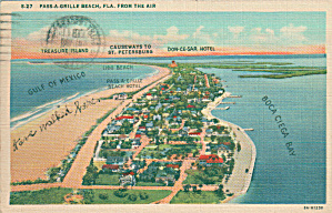 Passa Grille Beach Florida Aerial View P39950