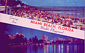 Miami Beach Florida Fabulous Hotel Row P40623