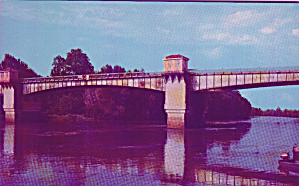 Yazoo City Mississippi Yazoo River Bridge Postcard P40649