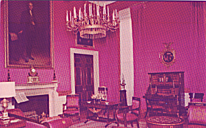 Washington DC White House Red Room Postcard P40921 (Image1)