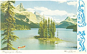 Maligne Lake Jasper Park Canada Postcard P4138
